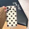 Minimalist Polka Dot iPhone 17 Pro Max Case, Compatible with Models 15-17, Contrasting Colors, Ideal for Couples