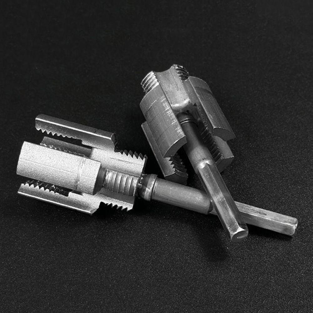 Integrated Internal and External Thread Pipe Threading Tool for 1/2'' 3/4'' Pipes Electric Drill 4/6 Points Water Pipe Tool