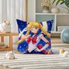 Sailor Moon Sailor Saturn Anime Plush Pillow Cover Soft Short Plush Cushion Cover For Sofa Bedroom Home Decor Gift Decoration
