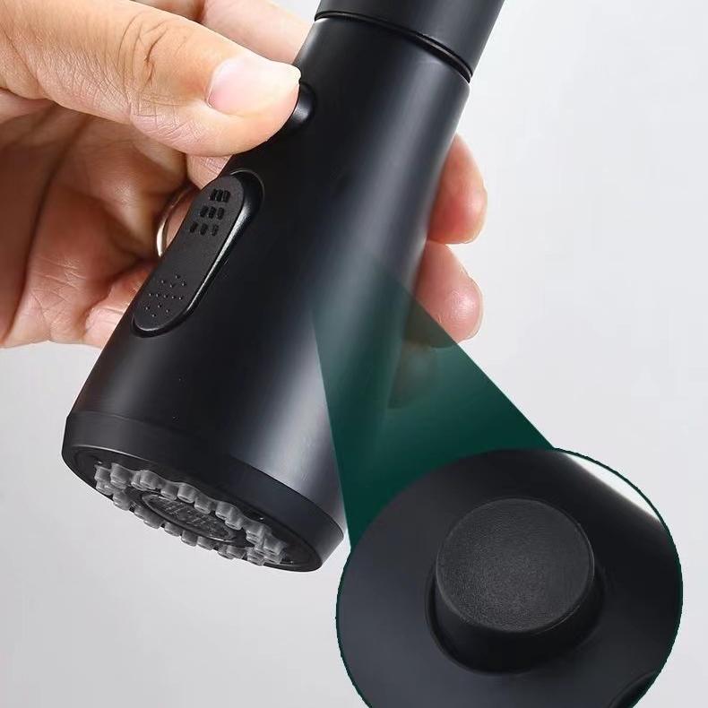 Robinet chaud et froid extractible de cuisine noir, évier domestique, lave-vaisselle, lavabo, Installation de pont