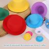[PATIKIL] 4-inch Mini Formal Hats, 12pcs, Miniature Doll Top Hats, Craft Hair Accessories, for Doll Snowman, Black