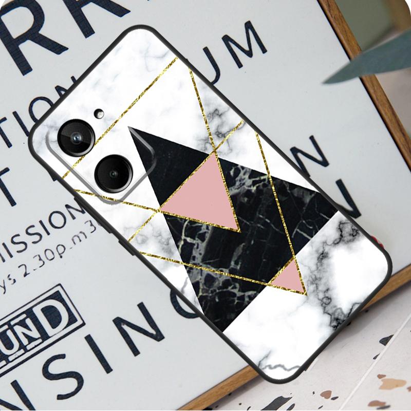 Geometric Marble For Realme C31 C33 C35 C51 C53 C55 C67 GT5 GT Neo 6 9 10 11 12 Pro Plus C21Y C25s C30 Case