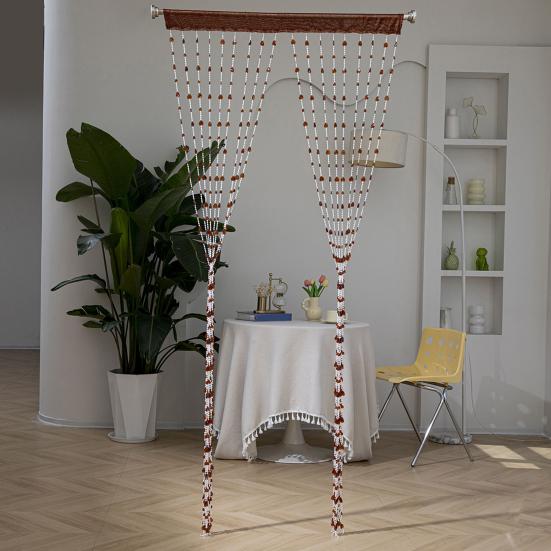 Yousheng Love Heart Beaded Curtain Decorative Bead String Curtain Tassel Room Divider Screen for Doorway Living Room Wedding Decor