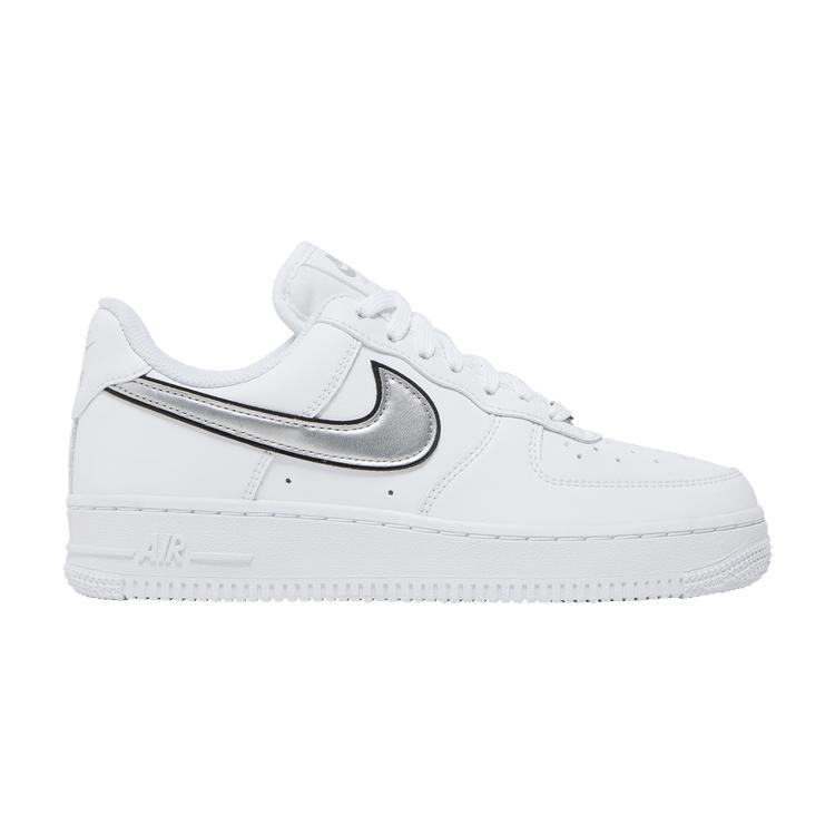 Nike Wmns Air Force 1 07 Essential White Metallic Silver 35.5