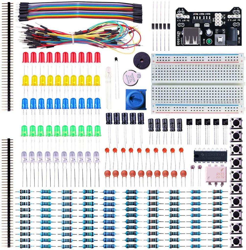 830 ks/krabice DIY Project Starter Kit pro Arduino UNO R3 Kit Elektronická DIY sada Sada elektronických součástí s upínacími body Breadboard