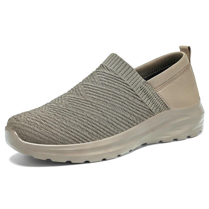 Shoes men's summer new old Beijing cloth shoes solid color versatile breathable men's shoes one-pedal shoes men