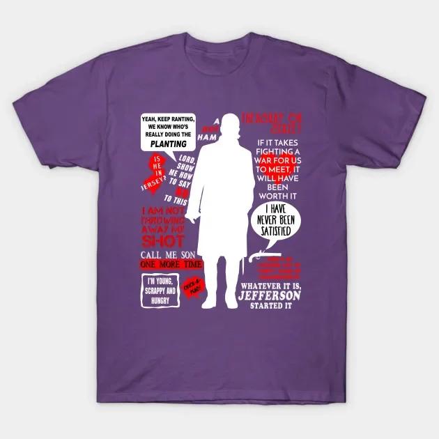 Alexander Hamilton Quotes TShirt 100 Cotton ONeck Summer Short Sleeve Casual Mens Tshirt Size S3XL
