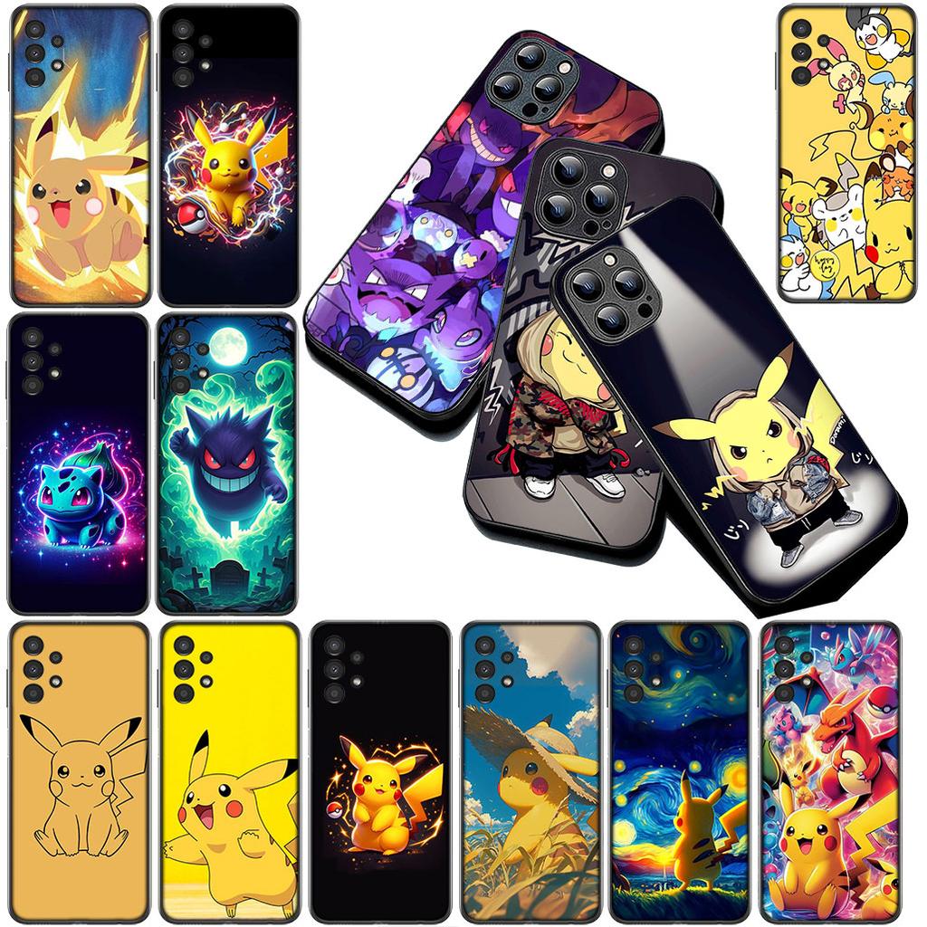 Cover for Samsung Galaxy S24 S25 S23 FE Ultra Plus S7 Edge S25+ S23+ A56 5G Casing Phone Case Gengar P-Pokemons GO P-Pikachus