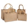 In-Stock Muji-Inspired Plain Linen Tote Bag - DIY Hand-Painted Souvenir & Shopping Jute Bag