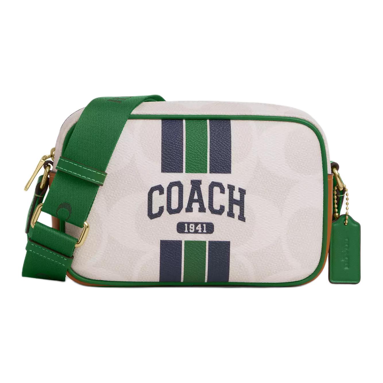 

Coach Jamie Signature 19 Logo Classic Coated Canvas Camera Bag Women Shoulder Bag CBM36-IMY3I Basic Set (Bag+Dust Bag)