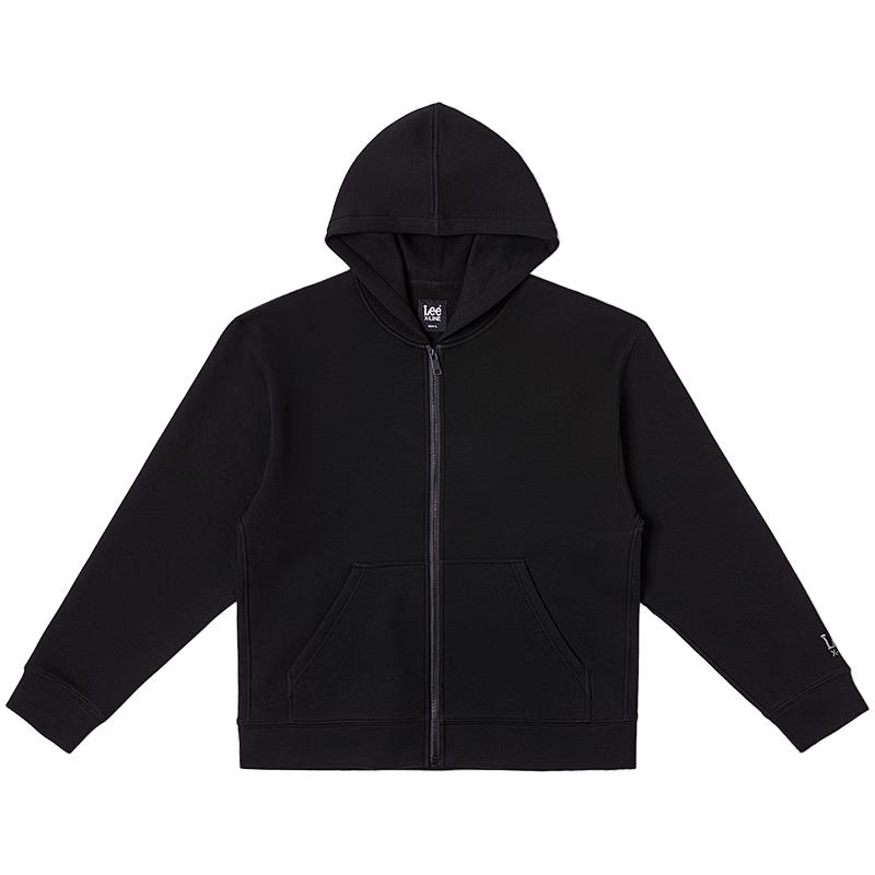 

Lee Унисекс Удобная посадка Вышитый логотип Свободная толстовка с капюшоном из воздушного хлопка S