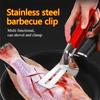 Frying Shovel Clip Stainless Steel Barbecue Clip Fish Frying Shovel Anti Scalding Handle Barbecue Pliers Food Clip Kitchen Tools