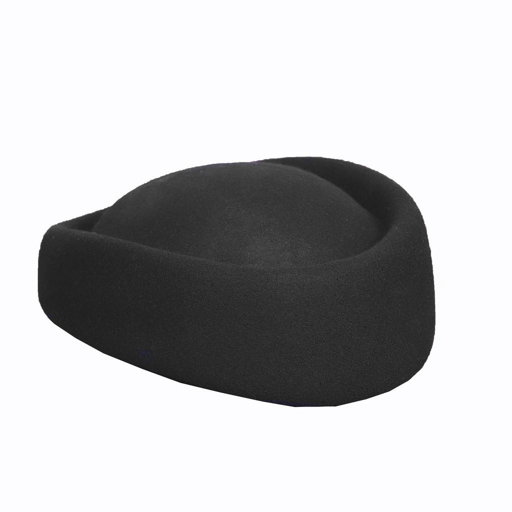 Damskie fascynatory kapelusze vintage lata 60. wełniana czapka stewardesy kapelusz typu pillbox łezka koktajlowy fascynator baza klips do włosów
