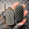 Carbon Fibre Magnetic Push Card EDC Stress Relief Toy Mechanical Slider Pushing Plate Coin Fidget Decompression Antistresse