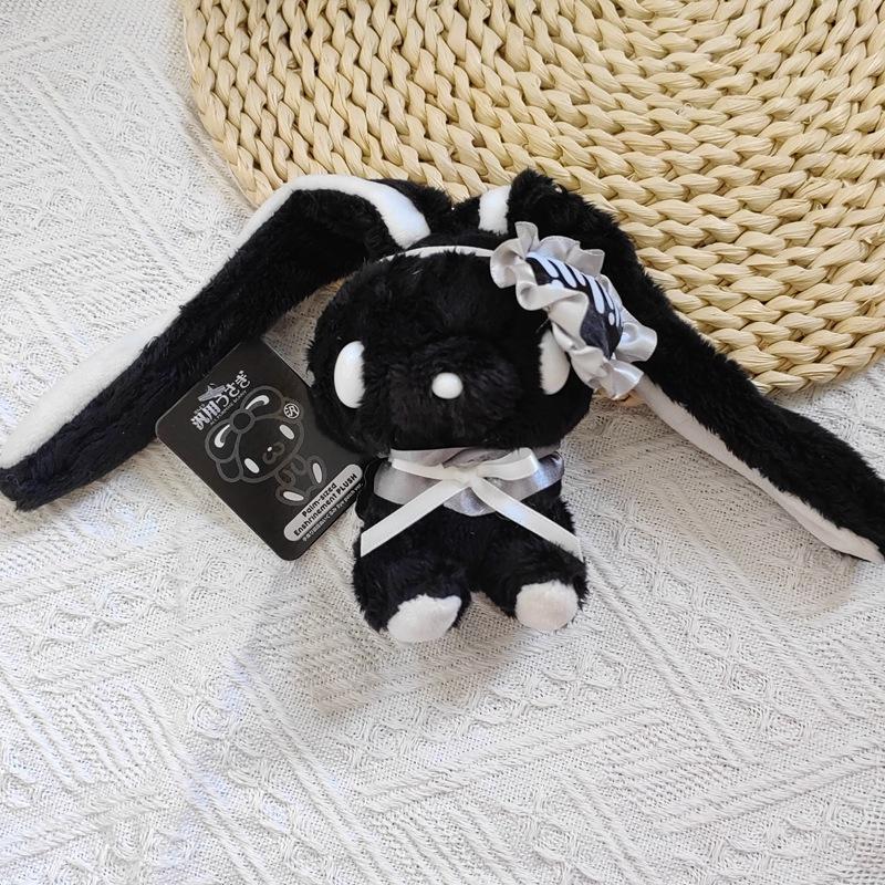Gloomy Bear Hatsune Miku Collab Rabbit Plush Card Holder Kawaii Anime Bus Card Cover Fluffy Ear Bunny
