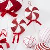 Candy Cane Christmas Tree Large Decoration Red White Velvet Lollipop Ball Pendant Luxury Hanging 2025 Xmas New Year Party Decors