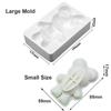 Handmade Epoxy Resin Cake Mold Breakable 3D Bear Chocolate Mold Large Size Silicone Mold