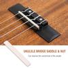Bone Ukulele Bridge Saddle and Nut for 4 String Ukuleles Musical Instrument Repair Parts