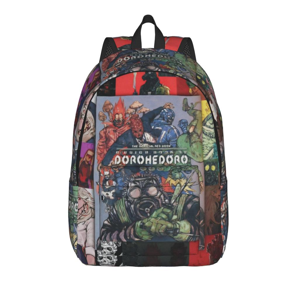 Dorohedoro Anime Casual Backpack Outdoor High School Hiking Travel Daypack for Men Women Laptop Shoulder Bag