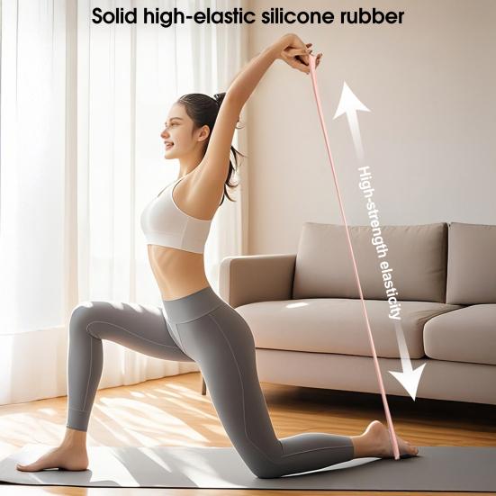 Fitness guma s osmičkovým úchopem Protiskluzový silikon 35 liber Muži Ženy Expandér hrudníku Elastický popruh Protažení ramen Jóga Napínací lano