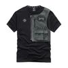 Camicia da uomo Decorazione con cerniera Fresca Tasche staccabili Stile giovane Tessuto morbido Scollo a O Ampia Hip Hop Stile Girocollo Top da uomo Abbigliamento maschile