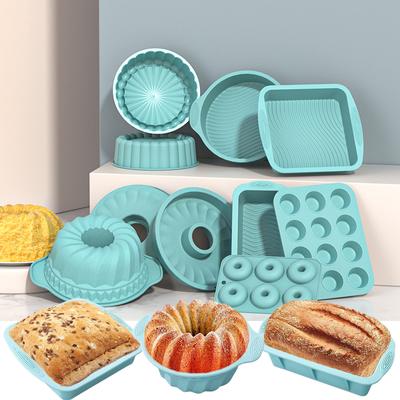 Silikon-Kuchenform in 3D-Form, DIY-Gebäck-Backwerkzeuge für Kuchenformen, Küche, geriffelte Rohrform, Backgeschirr, Kuchendekorationswerkzeug, Backwerkzeug