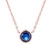 Classic Rose Gold Color Chain Necklaces For Women & Girls Beautiful Round Austrian Crystal Necklace DWN388