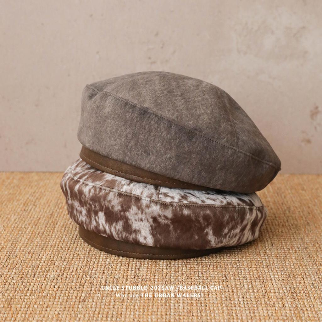 Korean Face Showing Beret for Women Autumn and Winter Retro Versatile Woolen Painter Hat  Fashionable and Warm Hot Girl Bud Hat