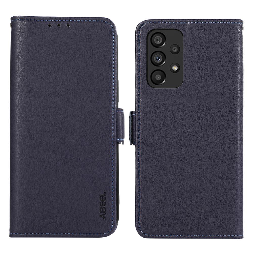 ABEEL For Samsung Galaxy A52 4G/A52 5G/A52s 5G Phone Shell RFID Blocking Wallet PU Leather Stand Case