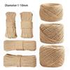 1/3/4/5/10mm Natural Jute Rope Cord, DIY Jute Cord Twine Ribbon  Hemp Rope Crafts Sewing Handwork Gift Wrap Home Decoration