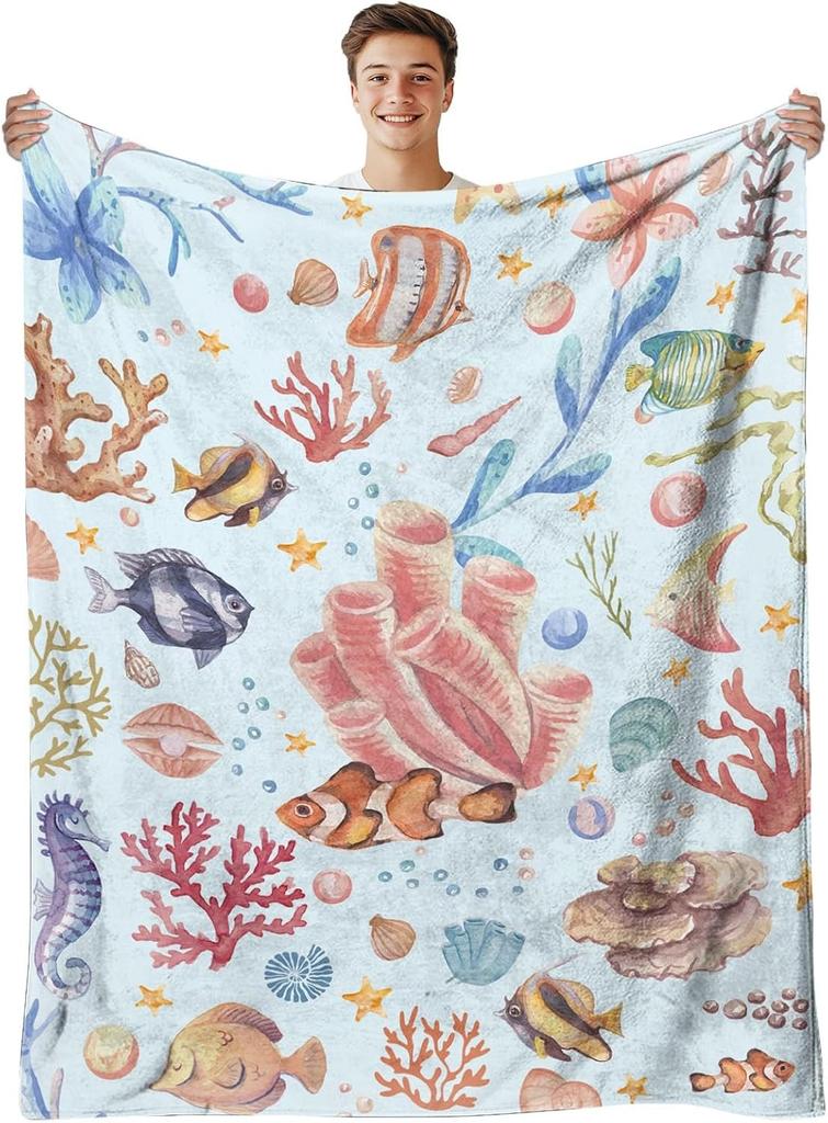 1PC Handdraw Cute Cats Pattern Throw Thin Blanket Gifts for Couch Bed Car Home Camping For Cute Animals Lovers All Season Use