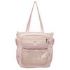 Solid Color Transparent Crossbody Bag Student Handbag Women's Large Capacity Shoulder Tote Bag with Pen Bag