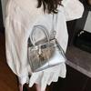 Fashionable Shoulder Bag Compact Square Handbag Simple Handheld Crossbody Bag Spring New Design Handbag Elegant Women'S Purse