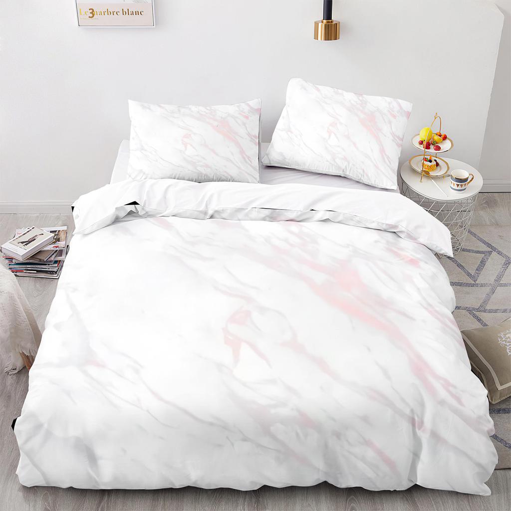 Bed Three-Piece Set 3D Three-Piece Set Size Marble Quilt Cover Printing