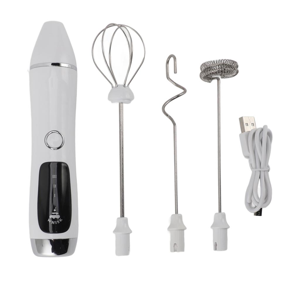 Handheld Electric Milk Frother Wireless Portable Handheld Milk Foam Maker for Coffee Tea Chocolate