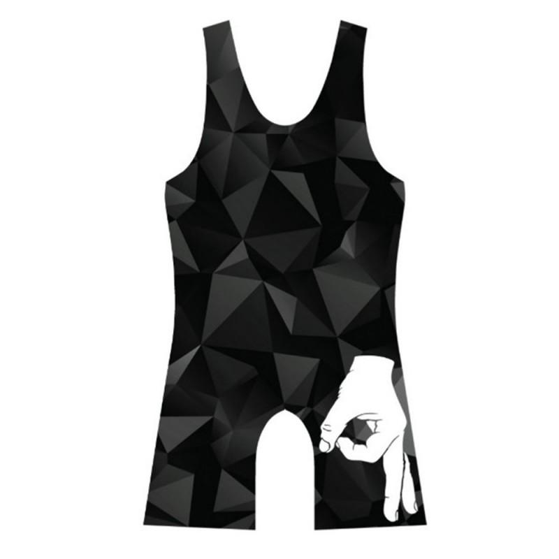 Mens Compression Wrestling Singlet Weightlifting Training Competition Swimwear