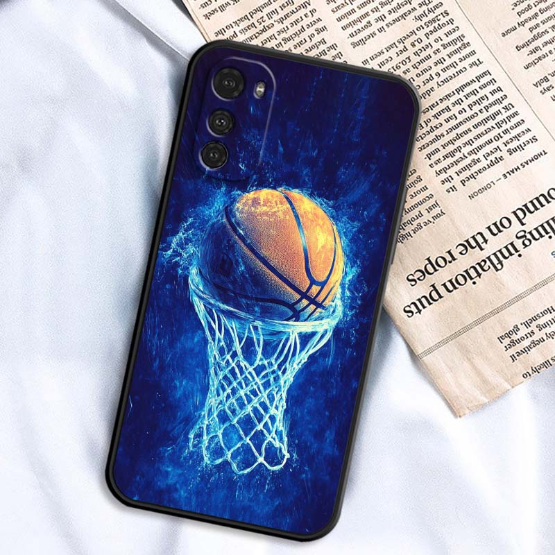 Sports basketball cool Phone Case For Motorola G85 Edge 50 G24 G35 G14 G04 40 G72 G34 G G54 G13 G32 5G Black