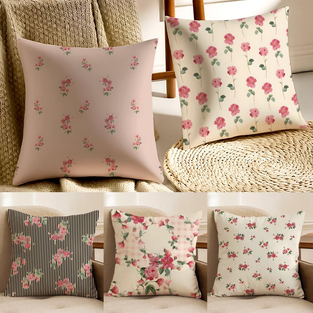 Warm Roses Bloom In Midsummer Cushion Cover Pillowcase Antidustmite living Room Sofa Decor Cushion Room