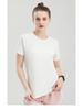Women's Lightweight Quick-Dry Casual Sports T-shirt - Round Neck, Breathable, Comfortable, Short Sleeve, Customizable.