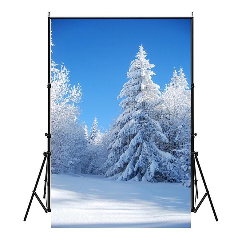 Winter Schnee Fotografie Hintergrund Studio Requisiten Kulisse Baby Foto Kulisse Sprühleinwand Party Heimdekoration