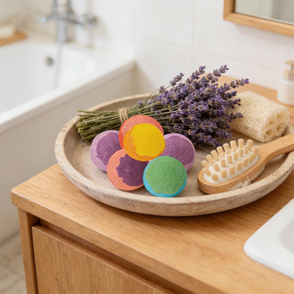 Toy Bath Bomb Set, Containing Surprise Toys In Bath Gel, A Children's Bath Toy Gift