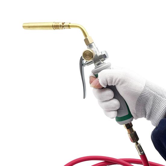 Mapp Torch with Adjustable Flame Propane Torch with 1.6m Hose Portable Welding Torch for Soldering Metalwork Outdoor Use