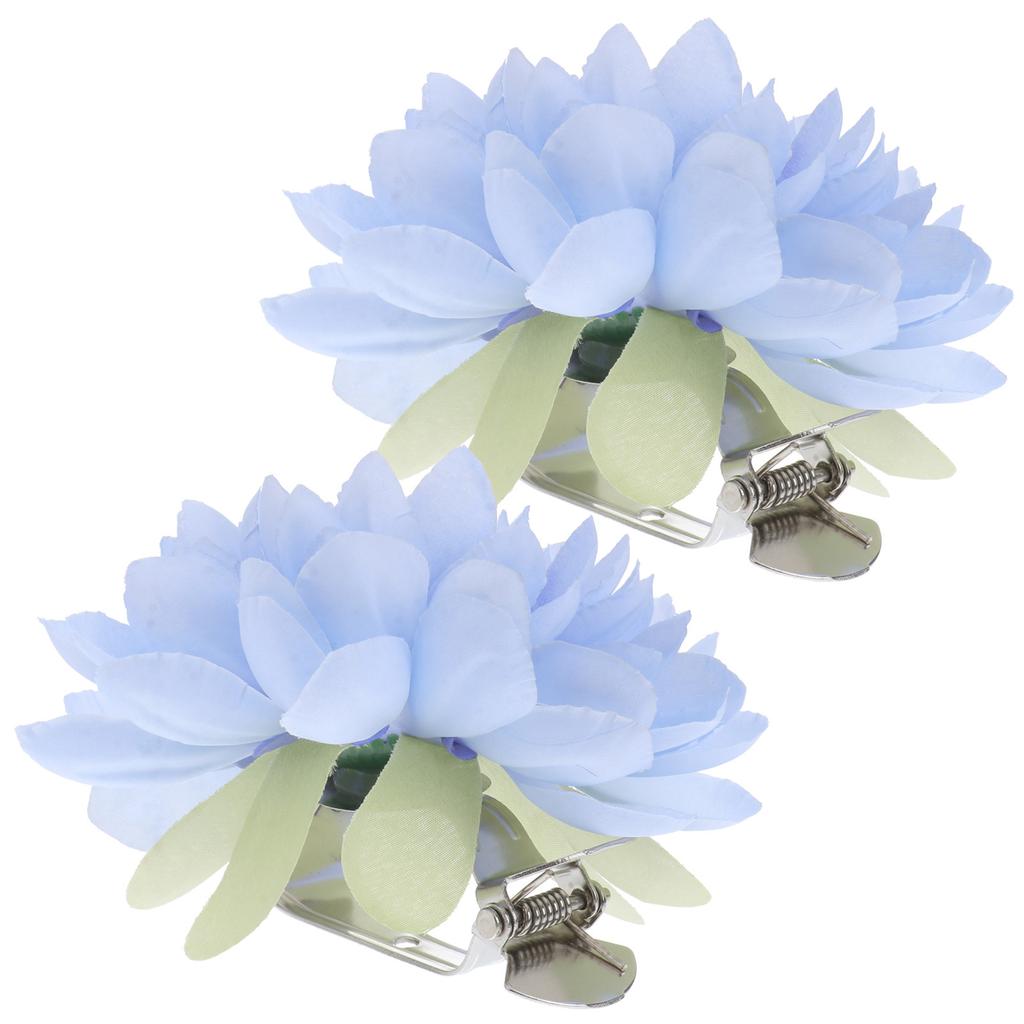 2Pcs Curtain Flower Clips Beautiful Floral Decor Easy To Use No Tools Required for Most Occasions Curtain Flower Buckle