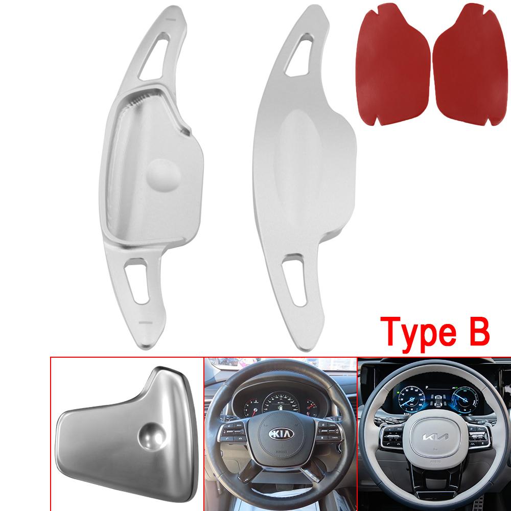 Shift Paddles For Kia Sorento 4 UM MQ4 GT-Line X-LINE Plug-In Hybrid 2016-2024 Car Steering Wheel Extension Shifter Sticker