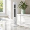 Slim Mini Desk Fan Plastic Wingless Fan Simple Control Bladeless Tower Fan,  Dorm Room