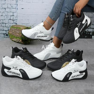 Designerskie trampki dla kobiet Letnie skórzane wodoodporne buty sportowe na co dzień Damskie lekkie, oddychające antypoślizgowe buty na platformie