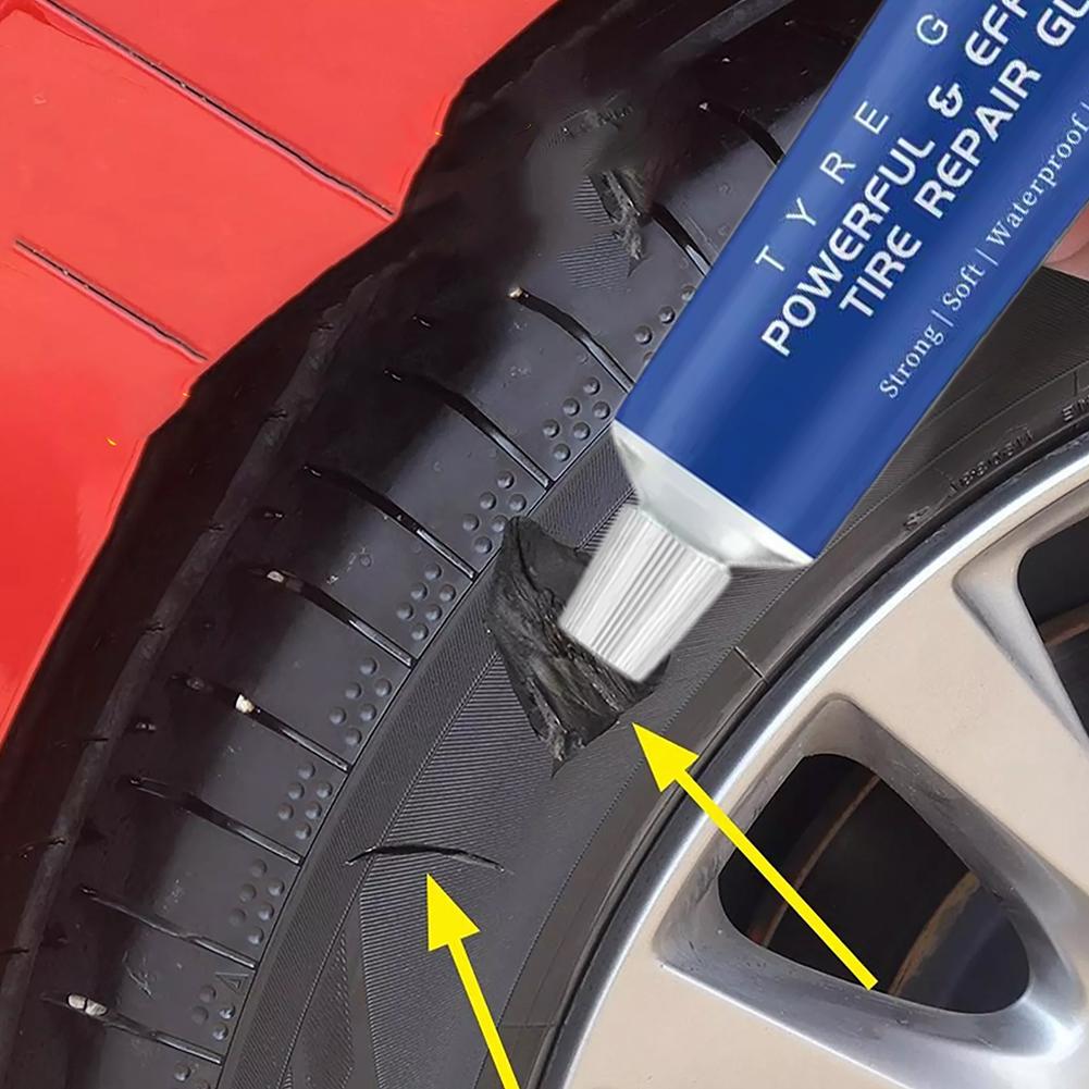 Auto Tire Repairing Glue Tire Repair Black Glue Strong Rubber Wear-resistant Leakage Non-corrosive Car Instant Tools Adhesive