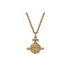 Large Saturn Brass Necklace Unisex Necklace 63020050R115R115