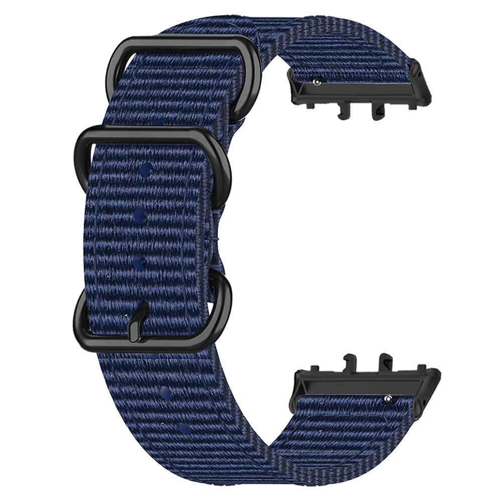 For Honor Watch X5 Watch Band Triple Ring Nylon Woven Strap