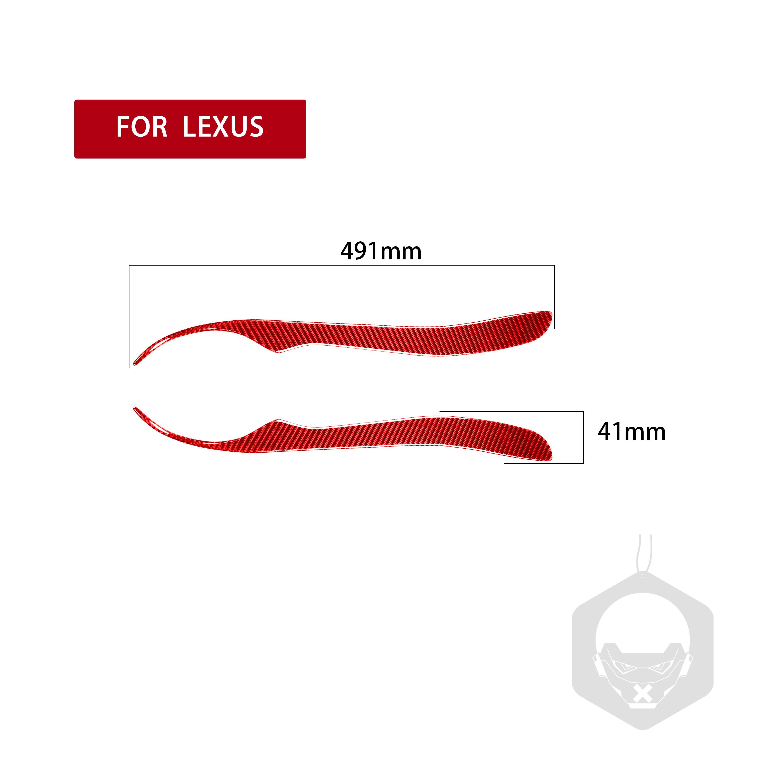 

1 пара задних фонарей, налобный фонарь для век, полоска для бровей, наклейка, чехол из углеродного волокна для Lexus IS200 красный